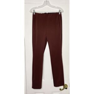 Theory Women's Navalene Becker‎ Ankle Stretch Pant Maroon 8